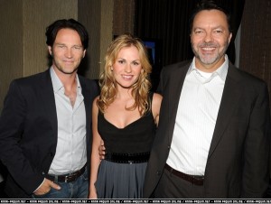 Stephen Moyer, Anna Paquin and Alan Ball