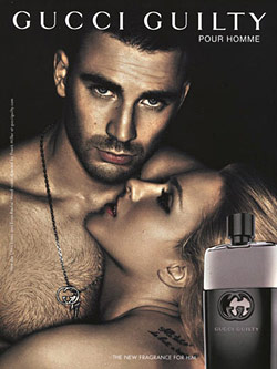 Evan Rachel Wood,True Blood's Queen Sophie-Anne, w/ actor Chris Evans in a Gucci fragrance advert Evan Rachel Wood,True Blood's Queen Sophie-Anne, w/ actor Chris Evans in a Gucci fragrance advert