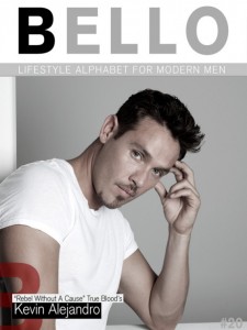 Kevin Alejandro, Jesus on True Blood, on the cover of BELLO Magazine
