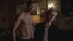 Sookie & Eric in scene with Pam S4 Ep3