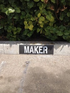 Kristin Bauer parking space for her PopSugar interview