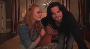 Deborah Ann Woll (Jessica Hamby) and Nathan Parsons (James) star in HBO's True Blood Season 7