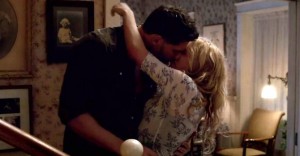 Sookie Stackhouse Anna Paquin and Alcide Herveaux Joe Manganiello get cosy in HBO's True Blood Season 7
